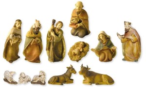 Figury do szopki bożonarodzeniowej 12 elementów  K038 