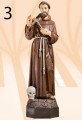 Święty Franciszek figura - kolor naturalny - 105 cm-4