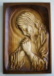Modlący się Jezus - 2B - Obraz z drewna