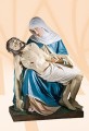 Pieta nr 190 (Matka Boska z Chrystusem) 100 cm  - kolor naturalny-5