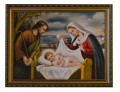 Święta Rodzina - Obraz w drewnianej zdobionej ramie-2