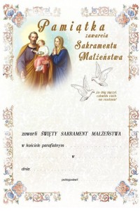 Pamiątka zawarcia Sakramentu Małżeństwa 37