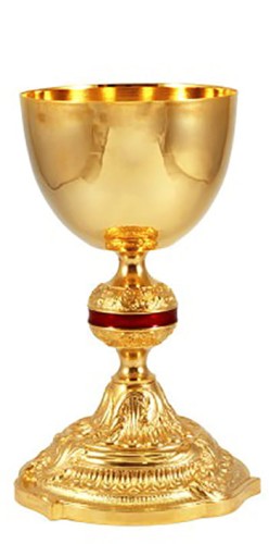 kielich złocony 24-karatowym złotem