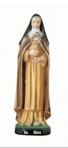 Święta Klara figura z żywicy 30 cm/ SI 641