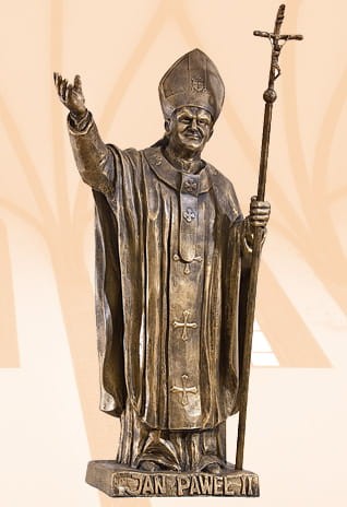  Figura Ojca św. Jana Pawła II - 90 cm - włoskie złoto