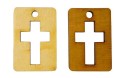 Zawieszka drewniana - wycięty krzyż-3