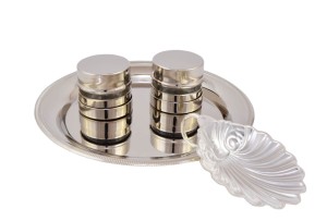 Naczynia do chrztu - posrebrzane S/838