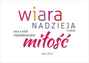 Kartka Wiara, nadzieja i miłość