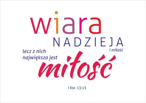 kartka wiara nadzieja i miłość