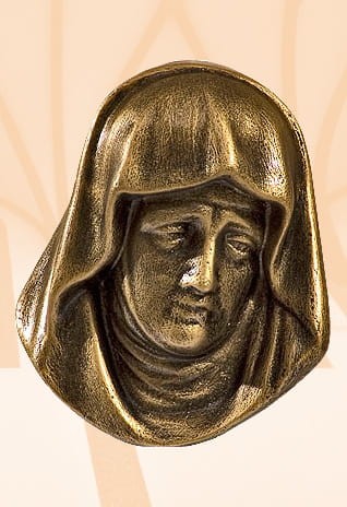 Płaskorzeźba Głowa Maryi 12 cm