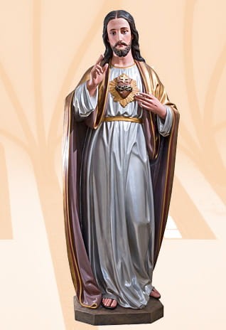 Serce Pana Jezusa figura 140 cm - dodatkowa wersja kolorystyczna

-1