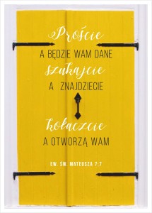 Kartka Proście, a będzie Wam dane
