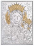 Obraz z wizerunkiem Matki Bożej Częstochowskiej w koronie W/18045