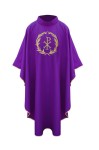 Fioletowy ornat z symbolem Jezusa FP-40-F