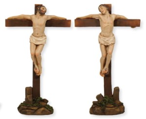 Pasja - Dwaj ukrzyżowani, figury żywiczne K2013