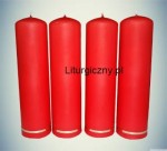 Czerwona świeca adwentowa do wieńca 