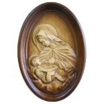 Matka Boża z dzieciątkiem 6A - Obraz z drewna