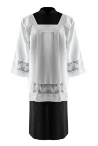 Komża kapłańska z bawełnianą koronką /FP1