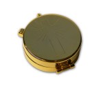 Małe cyborium złocone z krzyżem S/381
