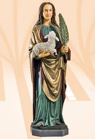  Święta Agnieszka figura 110 cm