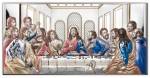 Ostatnia Wieczerza obraz srebrny emaliowany W/81221 - różne wielkości