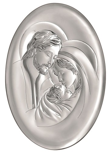 owalny obraz ze Świętą Rodziną