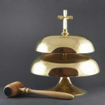 Gong mosiężny podwójny 0624