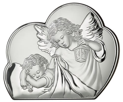 Obrazek z aniołkiem i dziećmi w chmurce 81257 