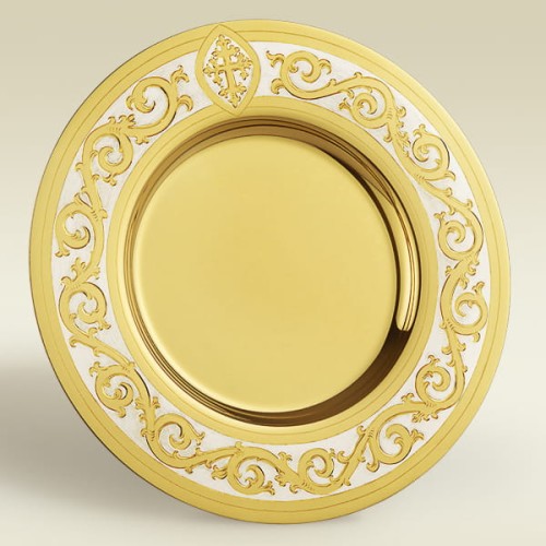 patena z ozdobnym grawerem