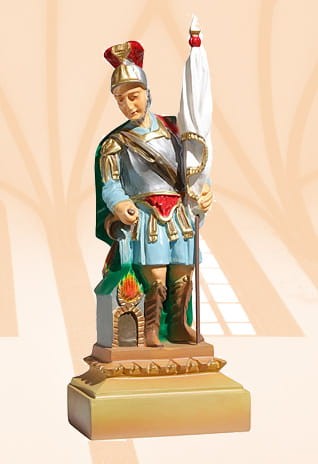 Święty Florian figura 30 cm - kolor naturalny 30 cm