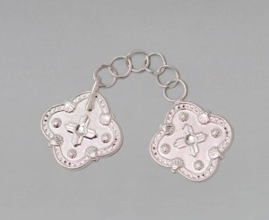 Klamra do kapy - posrebrzana