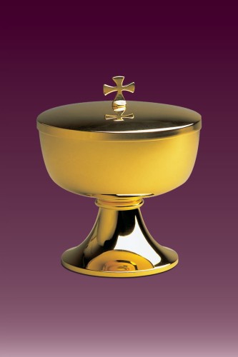 Puszka pozłacana na komunikanty /121