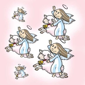 Podstawka korkowa "Aniołki"