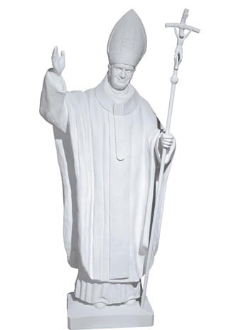 Figura, pomnik Ojca św. Jana Pawła II - 200 cm -biała-1