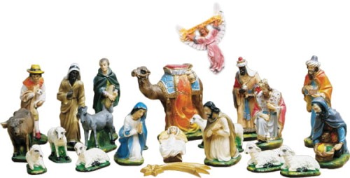 Szopka Bożonarodzeniowa 21 elementów 30 cm/SI 301