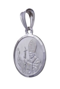 Medalik diamentowany ze Świętym Janem Pawłem II MD275 - OSTATNI W OFERCIE!