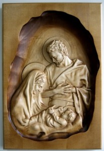 Święta rodzina 68D - Obraz z drewna