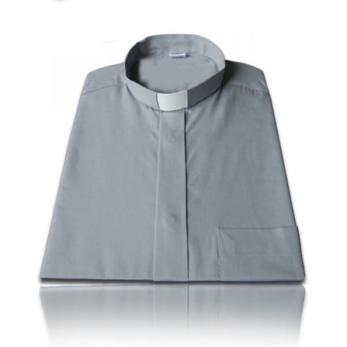 koszula kapłańska w kolorze szarym