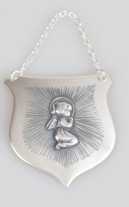 Ryngraf z Aniołem Stróżem, srebro 925