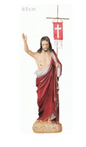 Chrystus Zmartwychwstały z chorągiewką - figura