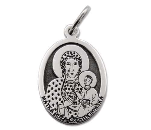 medalik z Częstochowską