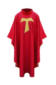 Czerwony ornat franciszkański  FP-60-C