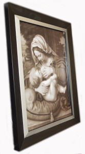 Religijny obraz w nowoczesnym stylu  - Matka Boska karmiąca