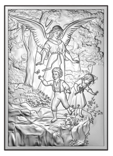 obrazek z Aniołem opiekującym się dziećmi