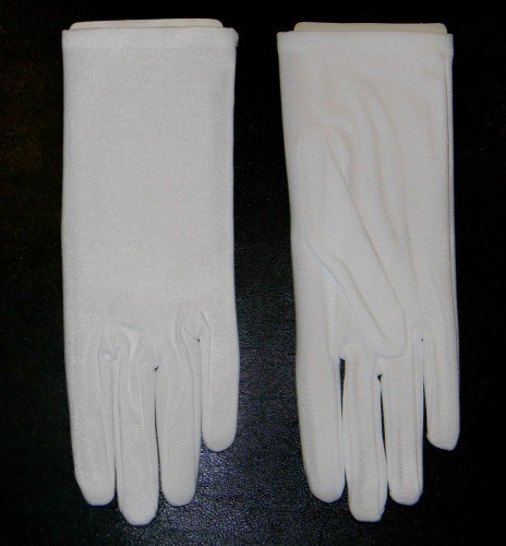 Rękawiczki sztandarowe, białe rękawiczki dla pocztu sztandarowego