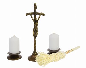 Zestaw kolędowy nr 20 z krzyżem papieskim 17 cm