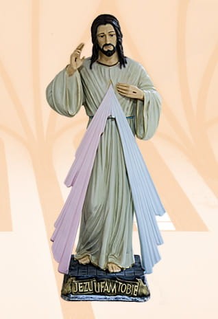  Jezus Miłosierny figura 75 cm- kolor naturalny
-1