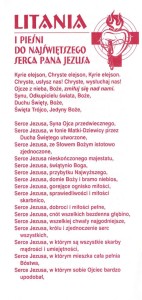 Litania i pieśni do Najświętszego Serca Pana Jezusa - broszura