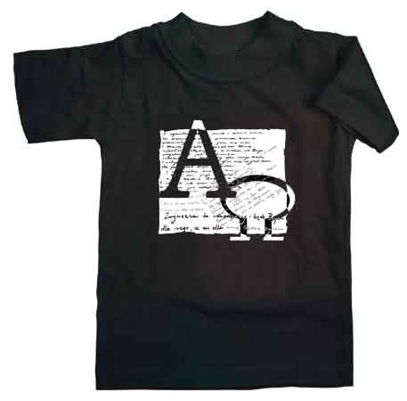 Koszulka z logo religijnym Alfa i Omega