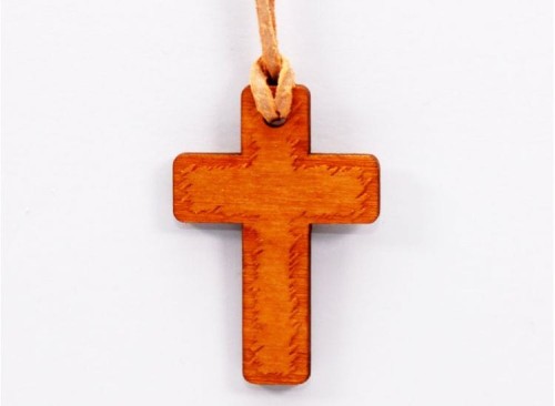 Zawieszka drewniana - krzyż
